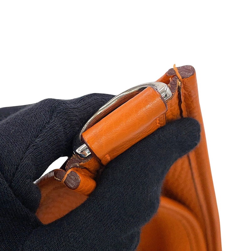 エルメス ショルダーバッグ エブリン1 PM オレンジ/シルバー金具 トリヨンクレマンス □J刻印 HERMES