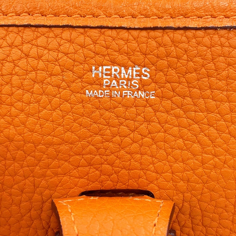 エルメス ショルダーバッグ エブリン1 PM オレンジ/シルバー金具 トリヨンクレマンス □J刻印 HERMES