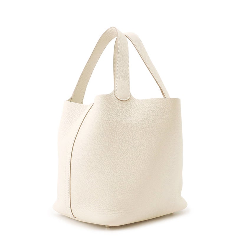 エルメス ハンドバッグ ピコタンロックMM クレ/シルバー金具 トリヨンクレマンス K刻印 HERMES トートバッグ