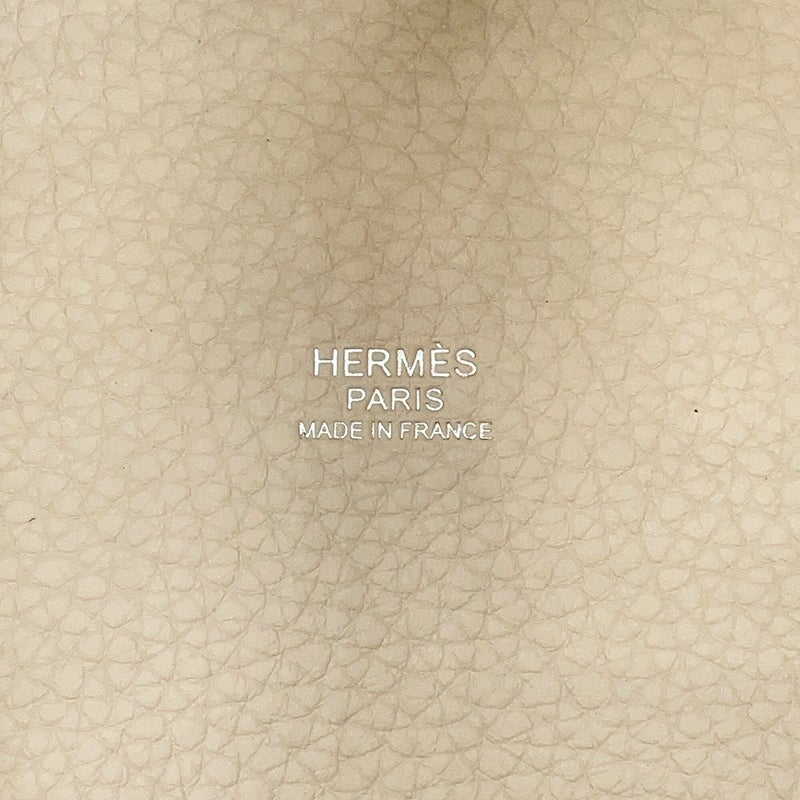 エルメス ハンドバッグ ピコタンロックMM クレ/シルバー金具 トリヨンクレマンス K刻印 HERMES トートバッグ