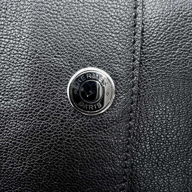 エルメス ジャケット シティ シェーヴル・グレネ レディースサイズ38 HERMES ブルゾン 黒