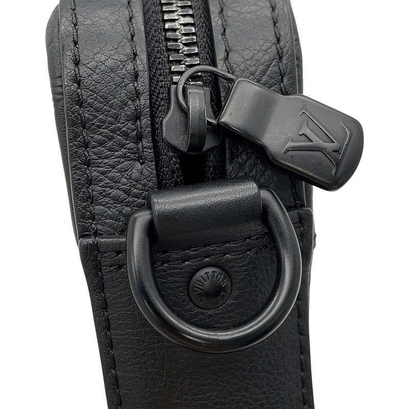 ルイヴィトン ショルダーバッグ モノグラム・シャドウ トリオ・メッセンジャー M46602 LOUIS VUITTON ブラック 黒