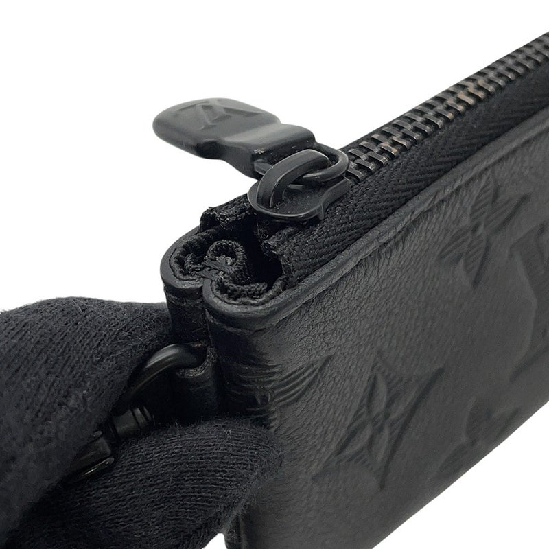 ルイヴィトン ショルダーバッグ モノグラム・シャドウ トリオ・メッセンジャー M46602 LOUIS VUITTON ブラック 黒