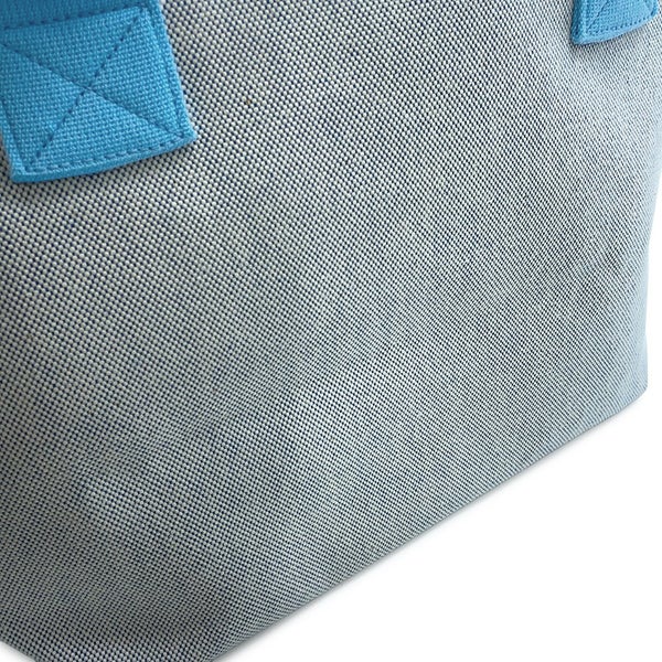 エルメス トートバッグ プティアッシュ ソーカバス  ライトブルー/マルチカラー/シルバー金具 トワルゴエラン
