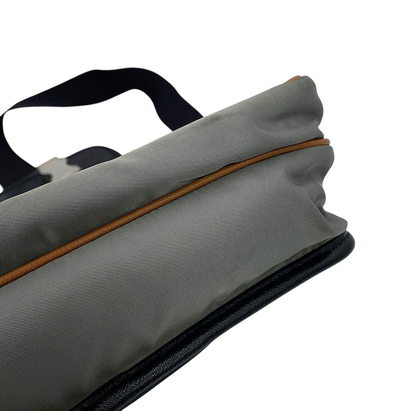 プラダ ショルダーバッグ サフィアーノレザー ナイロン 2VD769 PRADA 黒