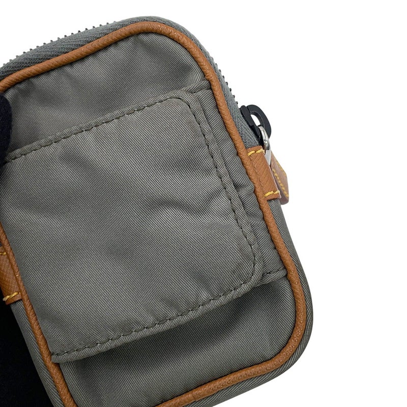 プラダ ショルダーバッグ サフィアーノレザー ナイロン 2VD769 PRADA 黒