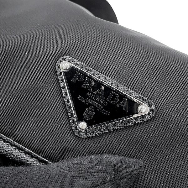 プラダ ショルダーバッグ サフィアーノレザー ナイロン 2VD769 PRADA 黒