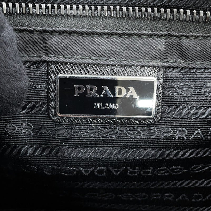 プラダ ショルダーバッグ サフィアーノレザー ナイロン 2VD769 PRADA 黒