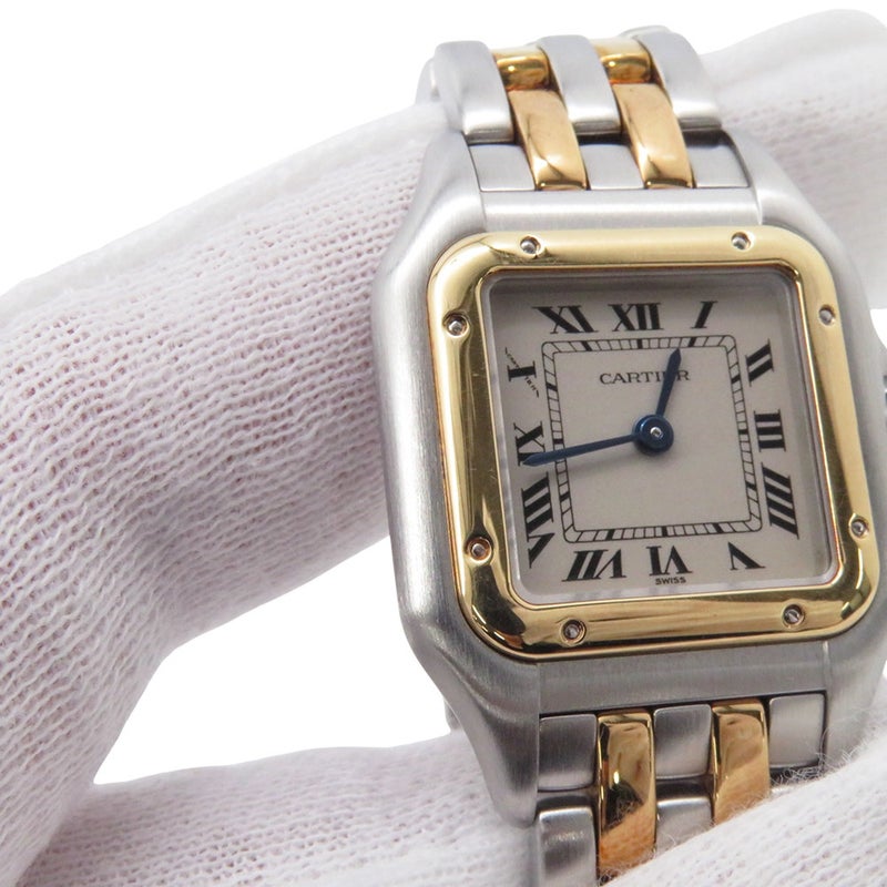 カルティエ パンテール 2ロウ SM W25029B6 Cartier 腕時計 アイボリー文字盤 クォーツ
