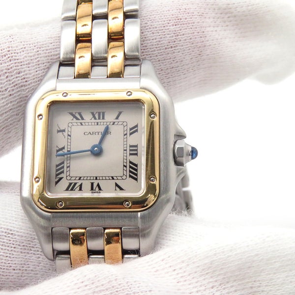 カルティエ パンテール 2ロウ SM W25029B6 Cartier 腕時計 アイボリー文字盤 クォーツ