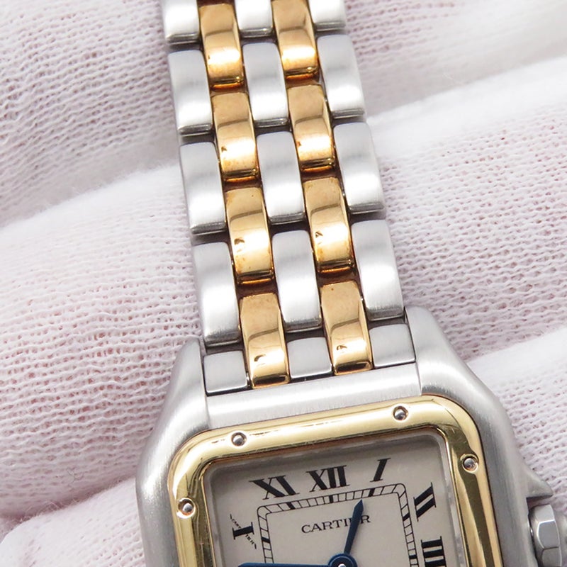 カルティエ パンテール 2ロウ SM W25029B6 Cartier 腕時計 アイボリー文字盤 クォーツ