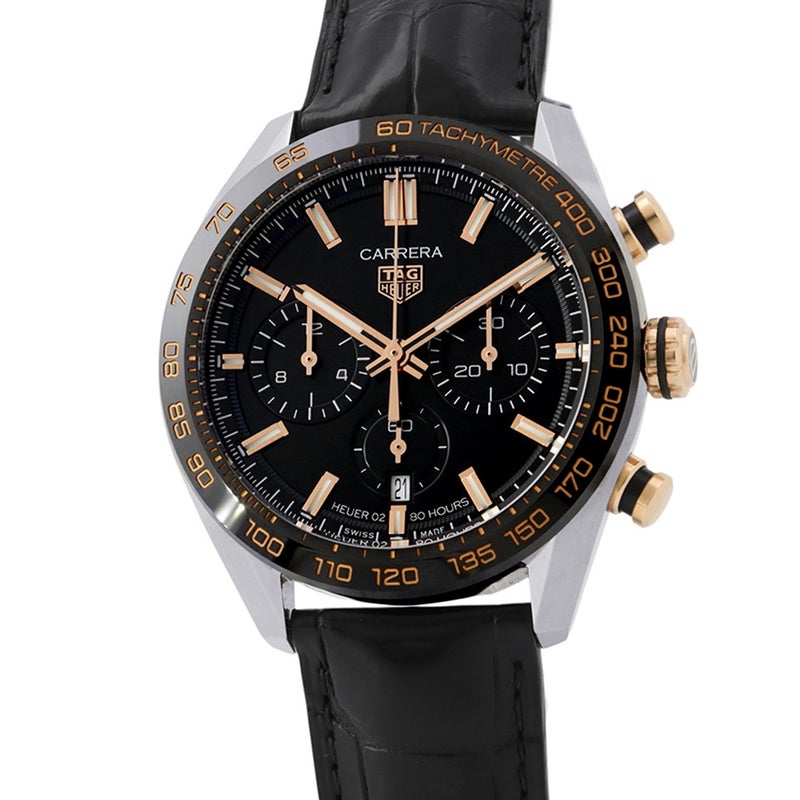 タグホイヤー カレラ クロノグラフ CBN2A5A TAG Heuer 腕時計 黒文字盤