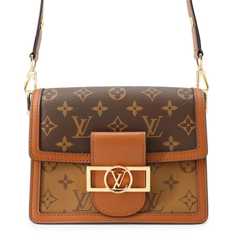 ルイヴィトン ショルダーバッグ モノグラム・リバース ドーフィーヌ MINI M45959 LOUIS VUITTON 黒 ブラック