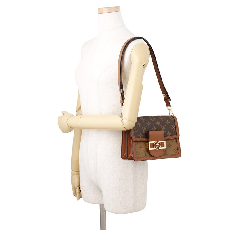 ルイヴィトン ショルダーバッグ モノグラム・リバース ドーフィーヌ MINI M45959 LOUIS VUITTON 黒 ブラック