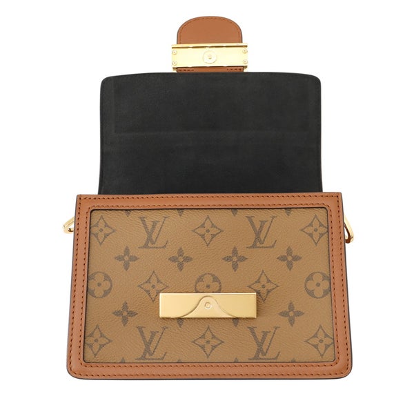 ルイヴィトン ショルダーバッグ モノグラム・リバース ドーフィーヌ MINI M45959 LOUIS VUITTON 黒 ブラック