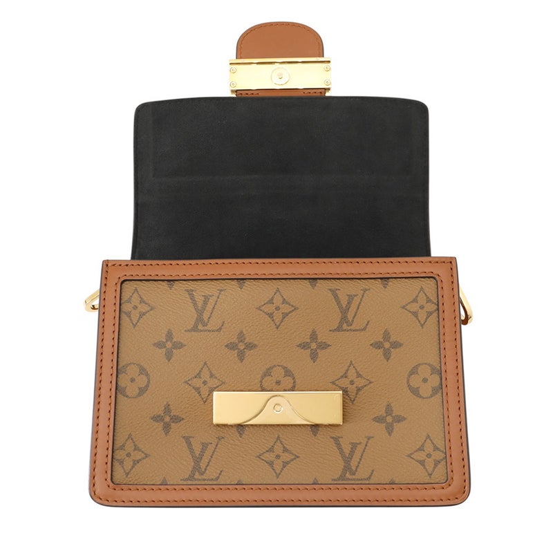 ルイヴィトン ショルダーバッグ モノグラム・リバース ドーフィーヌ MINI M45959 LOUIS VUITTON 黒 ブラック