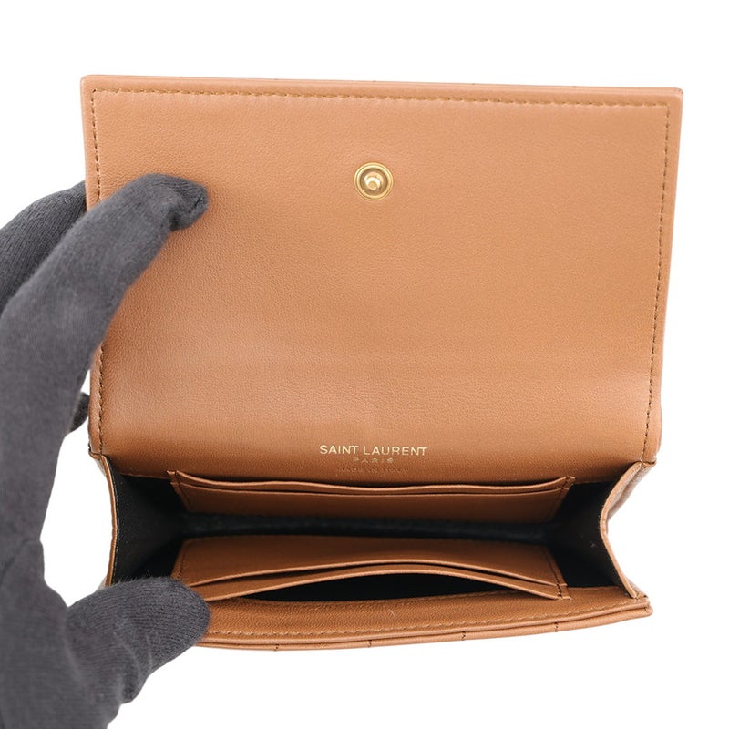 サンローランパリ カードケース コンパクト カードホルダー ラムスキン 742430 SAINT LAURENT PARIS