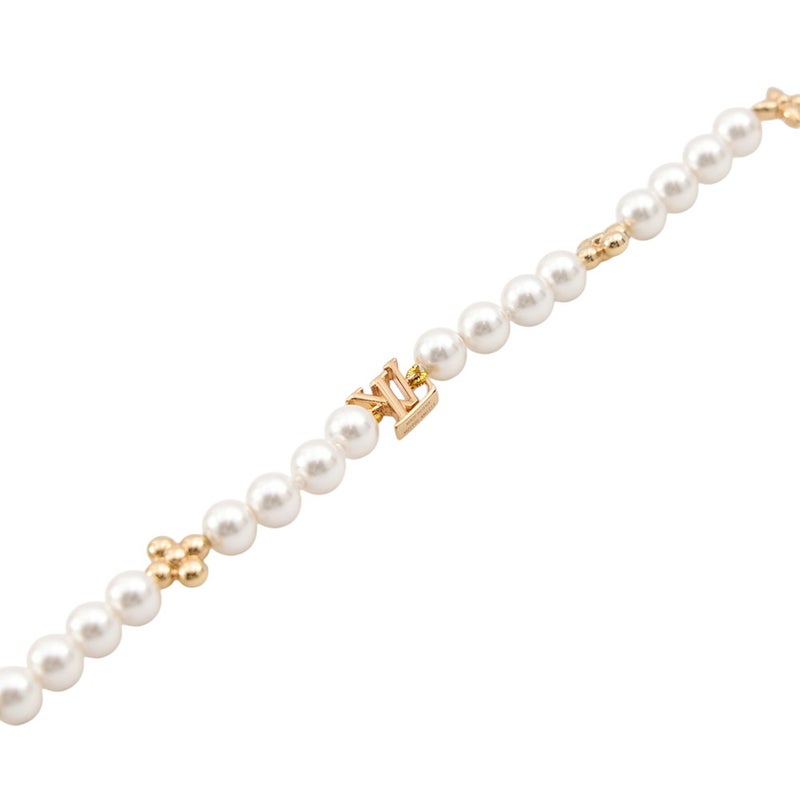 ルイヴィトン ネックレス マイ LV パール メタル フェイクパール M01990 LOUIS VUITTON アクセサリー