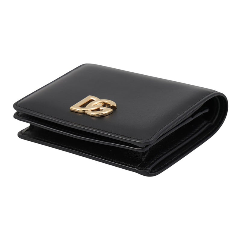 ドルチェ＆ガッバーナ 二つ折り財布 ロゴ ウォレット カーフレザー BI1211AW57680999 DOLCE&GABBANA 黒
