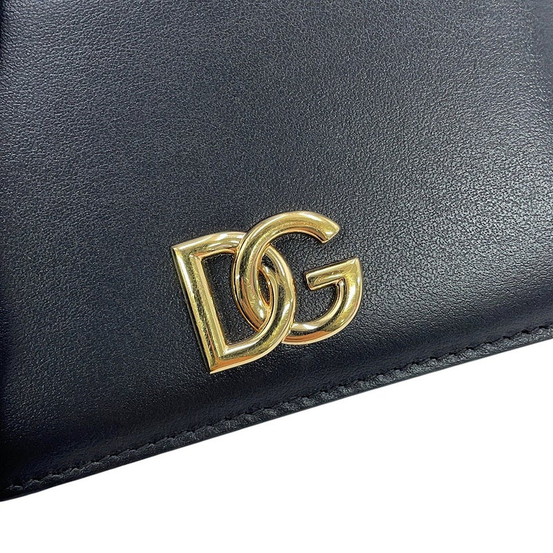 ドルチェ＆ガッバーナ 二つ折り財布 ロゴ ウォレット カーフレザー BI1211AW57680999 DOLCE&GABBANA 黒