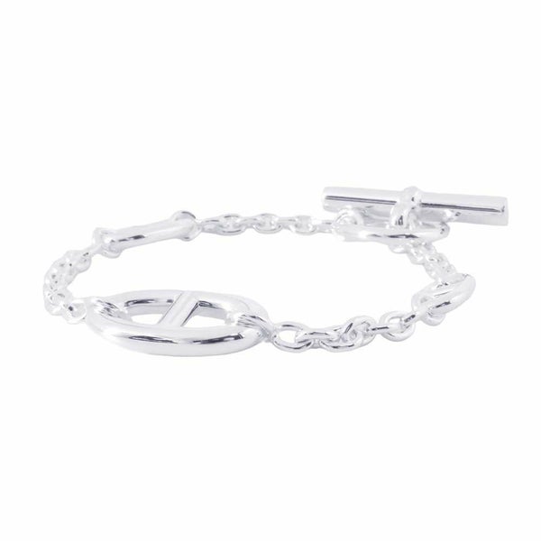 エルメス ブレスレット シェーヌダンクル ファランドール SV925シルバー サイズLG HERMES ジュエリー