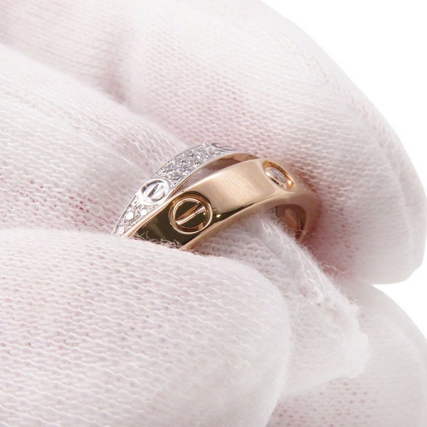 カルティエ リング ビーラブ リング LOVE ダイヤモンド 52P 計0.19ct K18PG/K18WG リングサイズ52 B4094650 Cartier 指輪