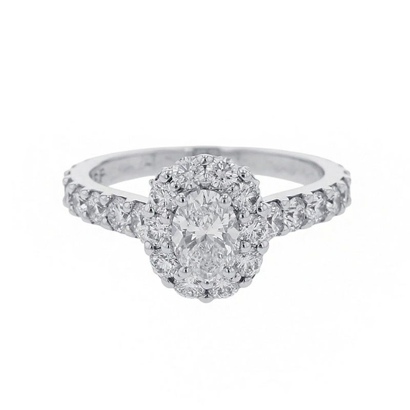 グラフ リング アイコン オーバルカット リング ダイヤモンド 0.51ct K18WG リングサイズ約9号 RGR619 GRAFF 指輪