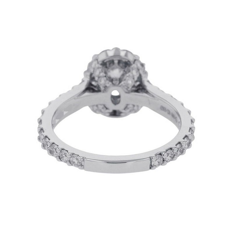 グラフ リング アイコン オーバルカット リング ダイヤモンド 0.51ct K18WG リングサイズ約9号 RGR619 GRAFF 指輪