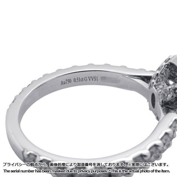 グラフ リング アイコン オーバルカット リング ダイヤモンド 0.51ct K18WG リングサイズ約9号 RGR619 GRAFF 指輪