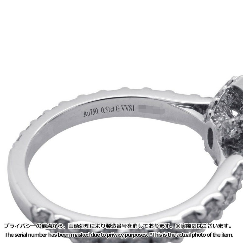 グラフ リング アイコン オーバルカット リング ダイヤモンド 0.51ct K18WG リングサイズ約9号 RGR619 GRAFF 指輪