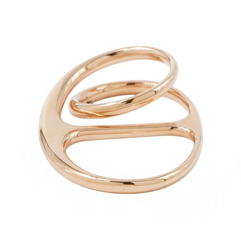 エルメス リング シェーヌダンクル パンク ダブル Chaine d'Ancre K18PGピンクゴールド リングサイズ54 HERMES 指輪