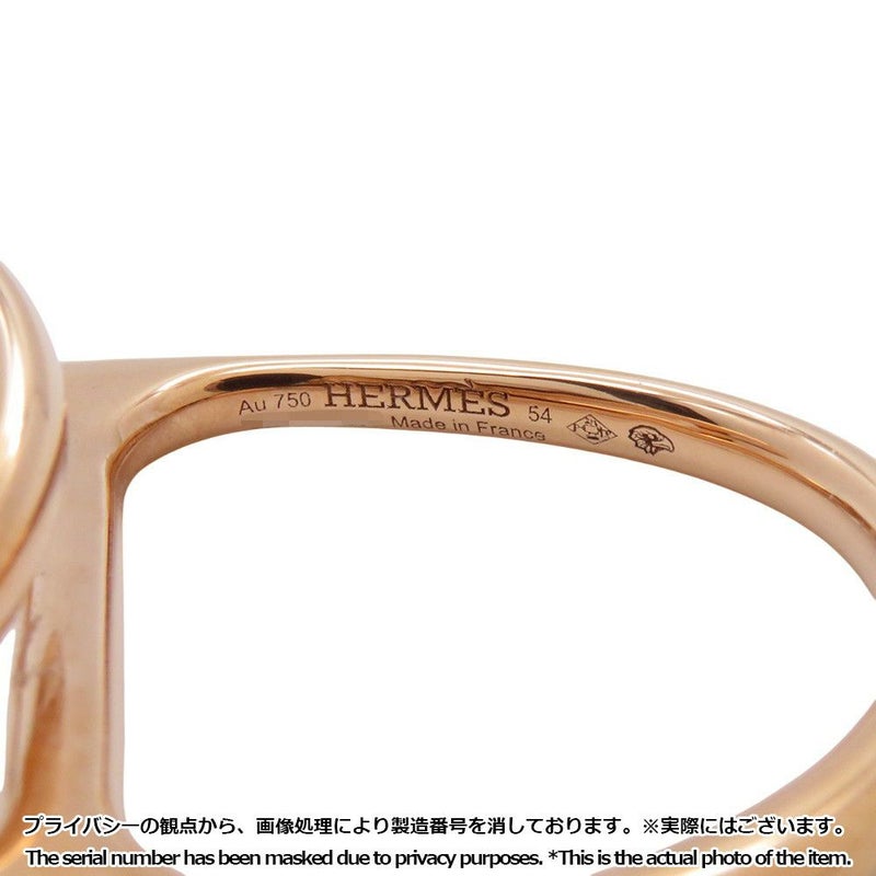 エルメス リング シェーヌダンクル パンク ダブル Chaine d'Ancre K18PGピンクゴールド リングサイズ54 HERMES 指輪