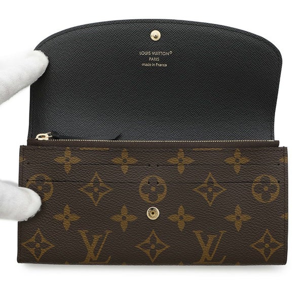 ルイヴィトン 長財布 モノグラム・リバース ポルトフォイユ・エミリー M82157 LOUIS VUITTON ブラック 黒