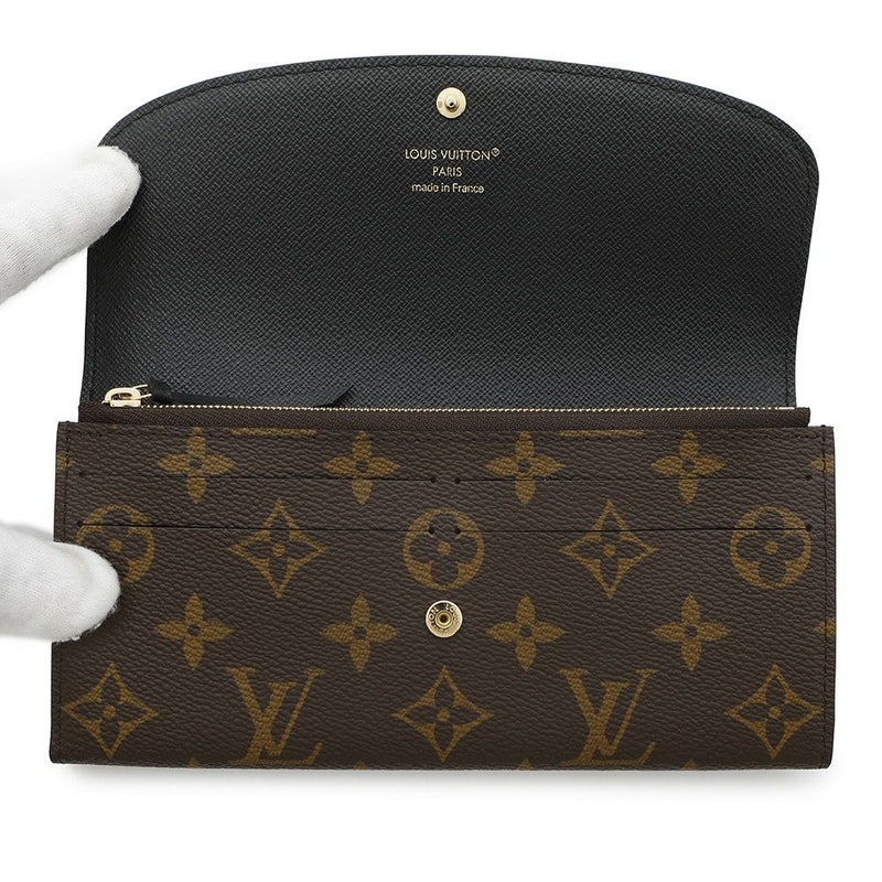 ルイヴィトン 長財布 モノグラム・リバース ポルトフォイユ・エミリー M82157 LOUIS VUITTON ブラック 黒