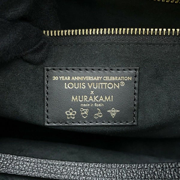 ルイヴィトン トートバッグ モノグラム・アンプラント LV×TM ネヴァーフルMM M13675 黒 ブラック 村上隆 コラボ