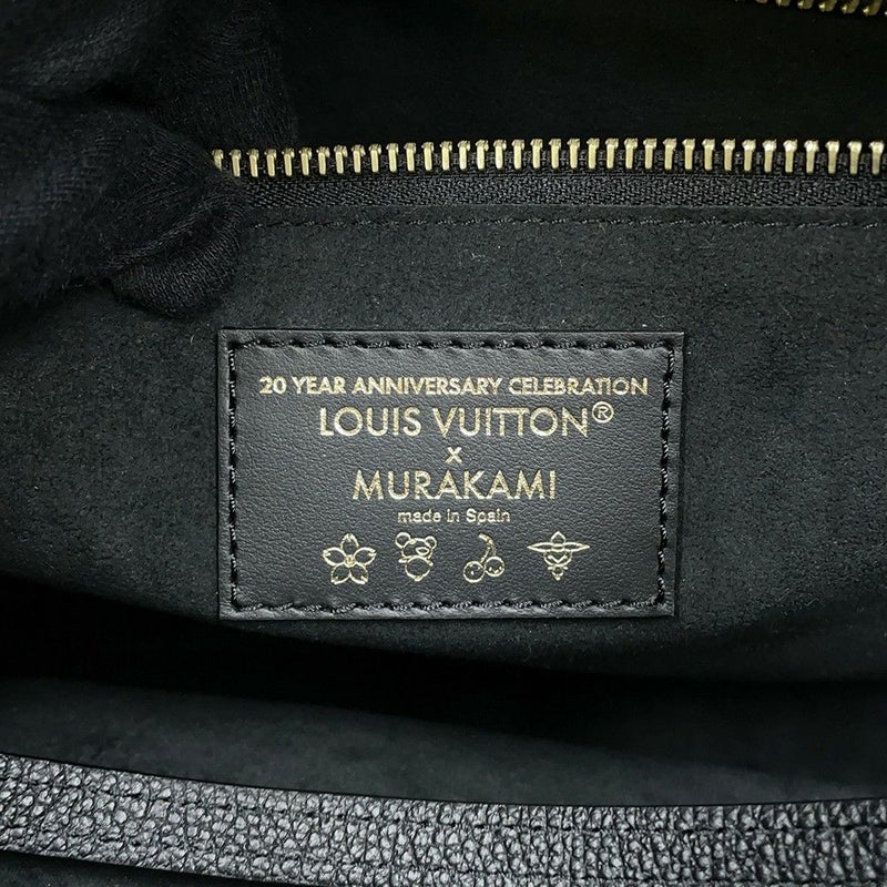 ルイヴィトン トートバッグ モノグラム・アンプラント LV×TM ネヴァーフルMM M13675 黒 ブラック 村上隆 コラボ