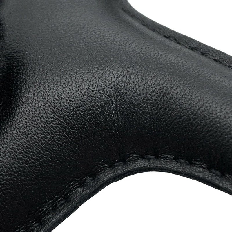 エルメス バッグチャーム ロデオMM タッチ ブラック ラムスキン/アリゲーターマット Z刻印 HERMES 黒 ソーブラック