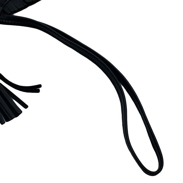 エルメス バッグチャーム ロデオMM タッチ ブラック ラムスキン/アリゲーターマット Z刻印 HERMES 黒 ソーブラック