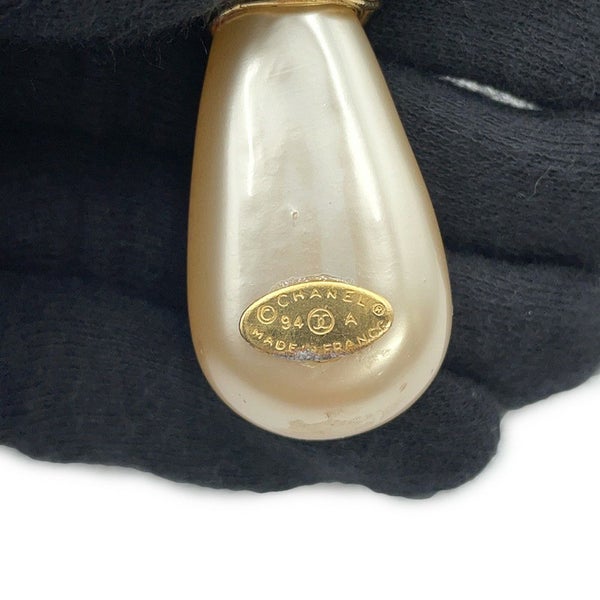 シャネル ロングネックレス ヴィンテージ ココマーク フェイクパール 94 A CHANEL
