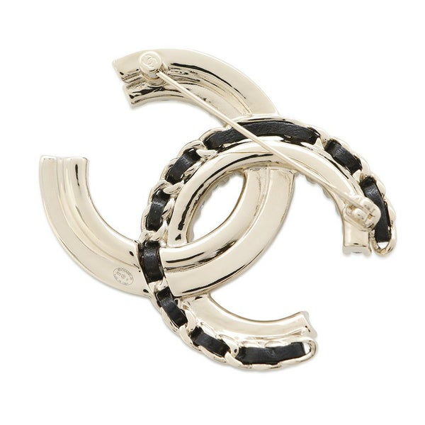 シャネル ブローチ ココマーク チェーンモチーフ フェイクパール ラインストーン B22 B AB8609 CHANEL アクセサリー