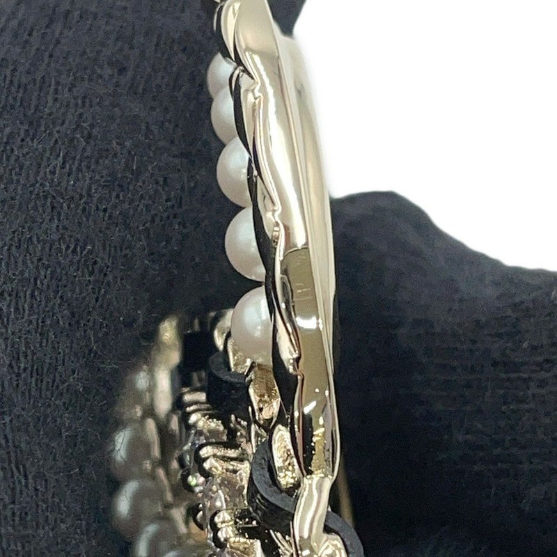 シャネル ブローチ ココマーク チェーンモチーフ フェイクパール ラインストーン B22 B AB8609 CHANEL アクセサリー