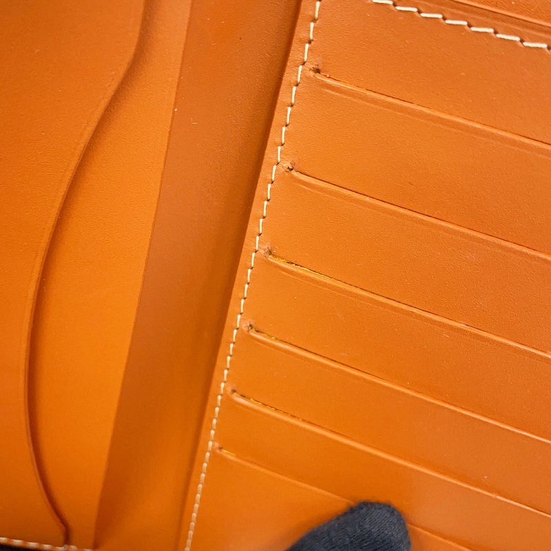 ゴヤール 長財布 PVC レザー GOYARD ヘリンボーン 黒