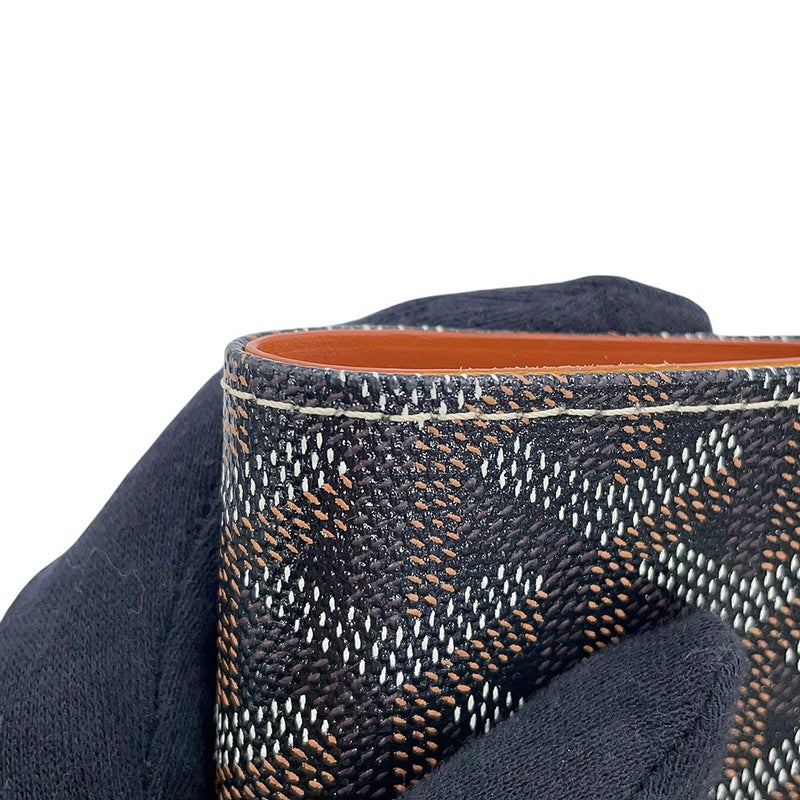 ゴヤール 長財布 PVC レザー GOYARD ヘリンボーン 黒