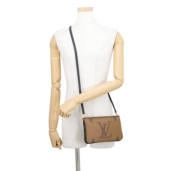 ルイヴィトン ショルダーバッグ モノグラム・ジャイアント リバース ポシェット・ドゥーブル ジップ M69203 LOUIS VUITTON
