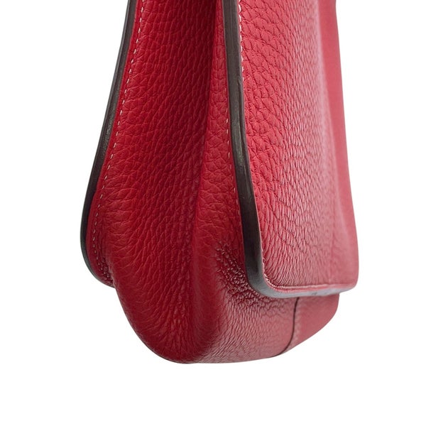 エルメス ハンドバッグ アルザン31 ルージュカザック/シルバー金具 トリヨンクレマンス D刻印 ２wayショルダー