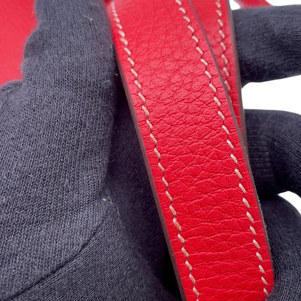 エルメス ハンドバッグ アルザン31 ルージュカザック/シルバー金具 トリヨンクレマンス D刻印 ２wayショルダー