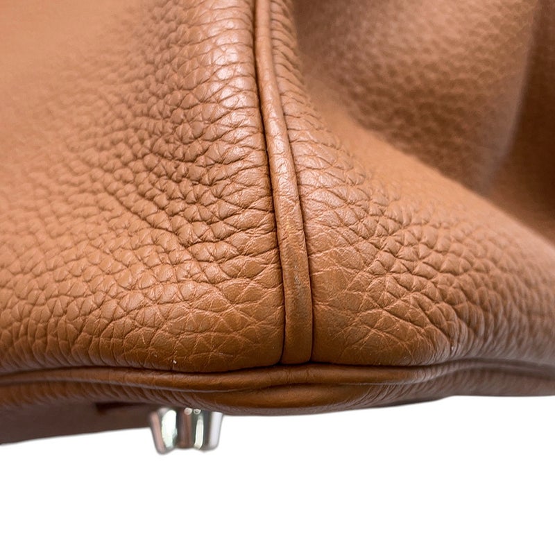 エルメス バーキン35 オフィサー ゴールド/ジョーヌアンブル/シルバー金具 トゴ/スイフト C刻印 HERMES Birkin ハンドバッグ
