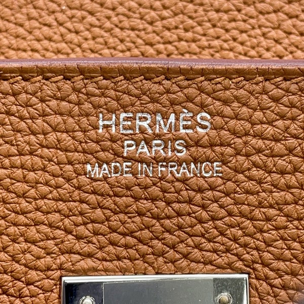 エルメス バーキン35 オフィサー ゴールド/ジョーヌアンブル/シルバー金具 トゴ/スイフト C刻印 HERMES Birkin ハンドバッグ