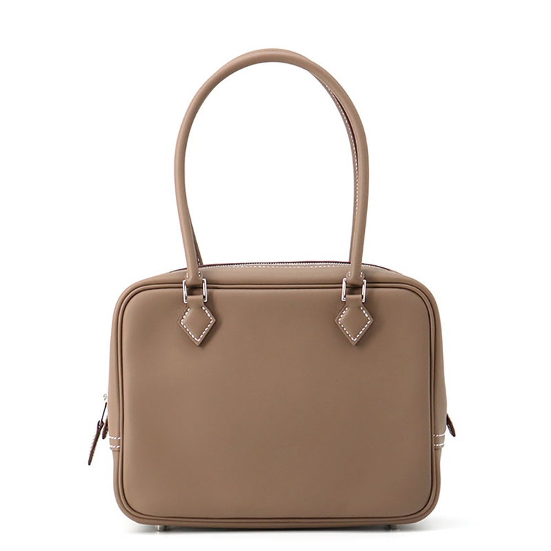エルメス ハンドバッグ プリュム ミニ エトゥープ/シルバー金具 スイフト G刻印 HERMES バッグ