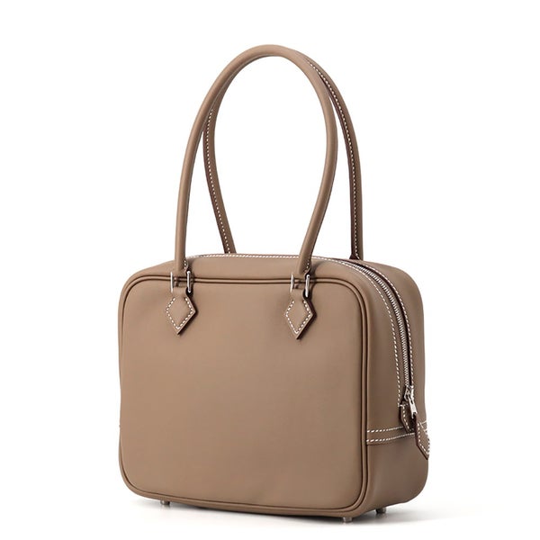 エルメス ハンドバッグ プリュム ミニ エトゥープ/シルバー金具 スイフト G刻印 HERMES バッグ